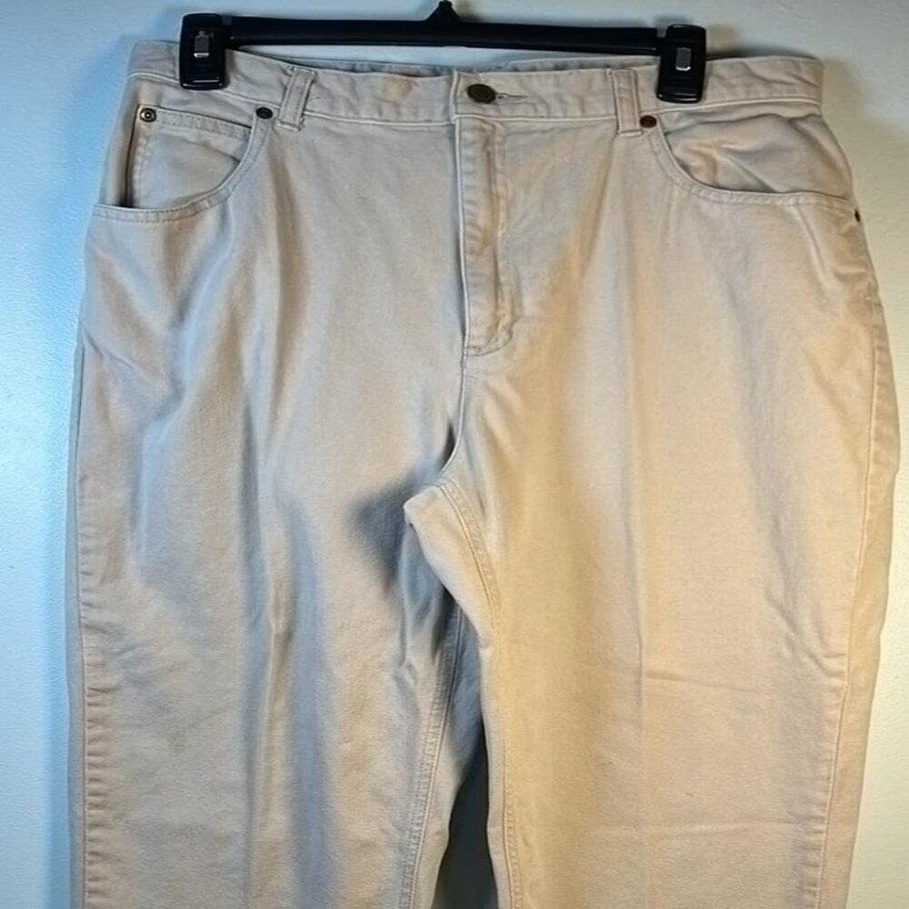 Liz‎ Claiborne Lizwear 100% Cotton Jeans Women's SZ 14REG Lagenlook Cottage Core